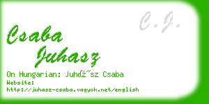 csaba juhasz business card